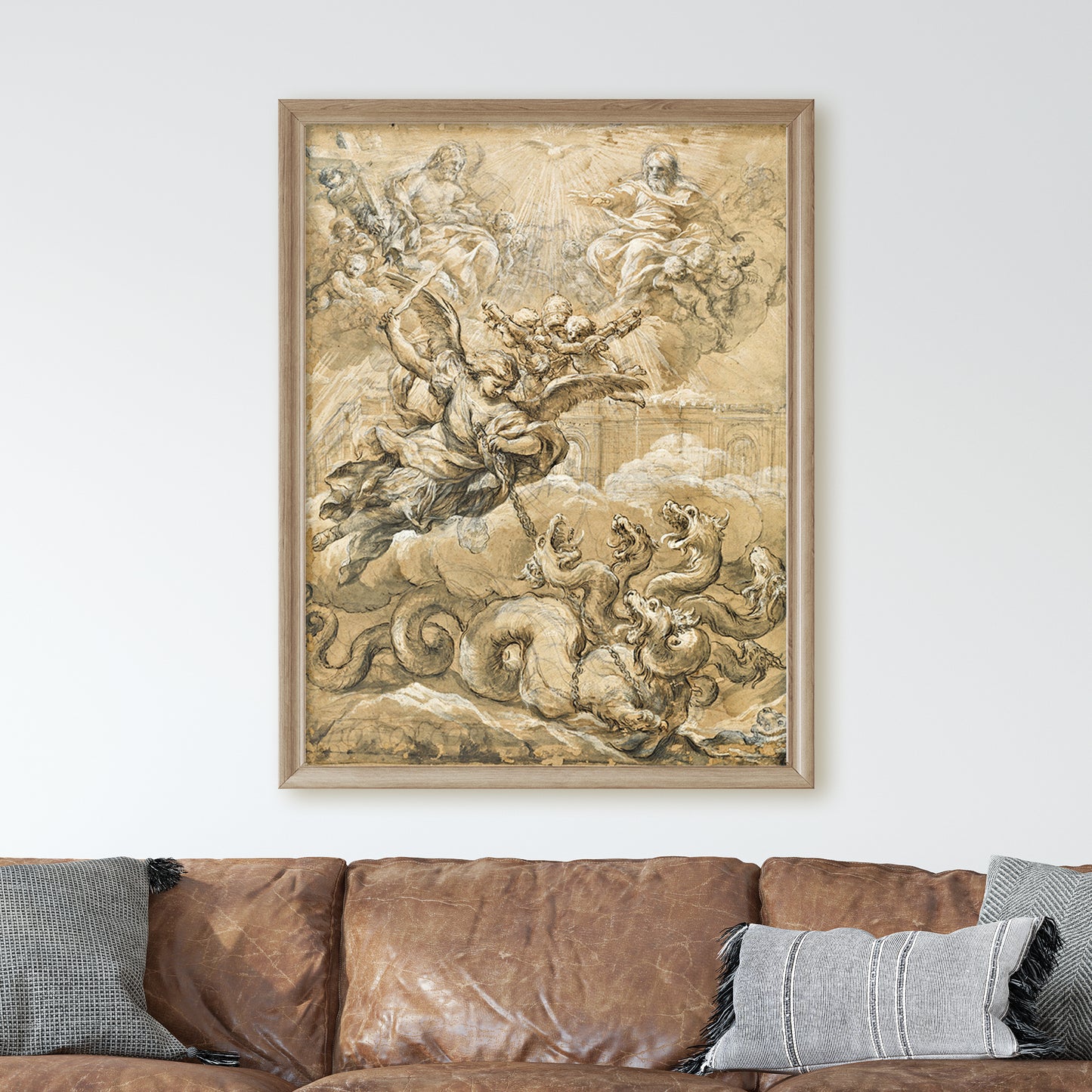 The Holy Trinity with Saint Michael Conquering the Dragon