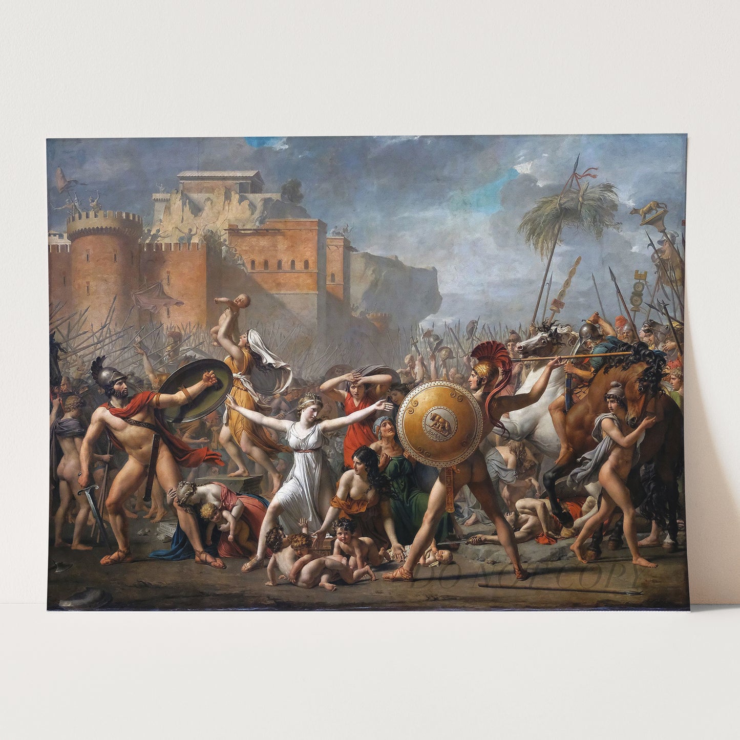 The Intervention of the Sabine Women (1799) by Jacques-Louis David