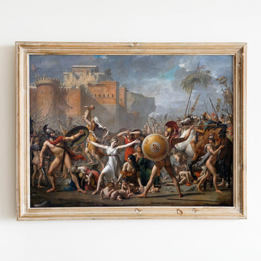 The Intervention of the Sabine Women (1799) by Jacques-Louis David