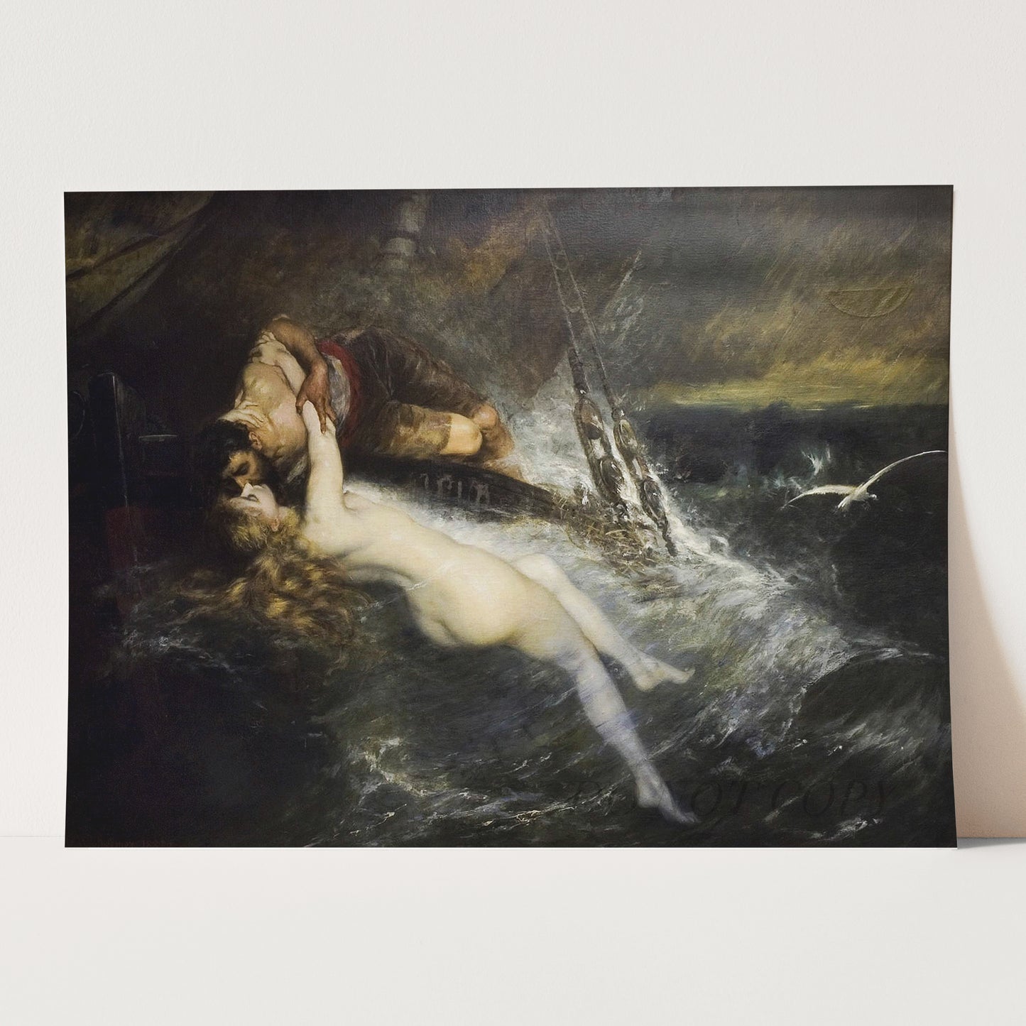 The Kiss of the Siren (1882) by Gustav Wertheimer