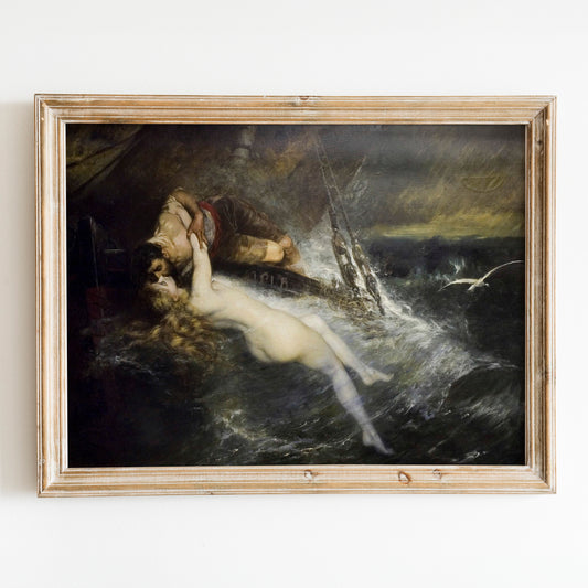 The Kiss of the Siren (1882) by Gustav Wertheimer
