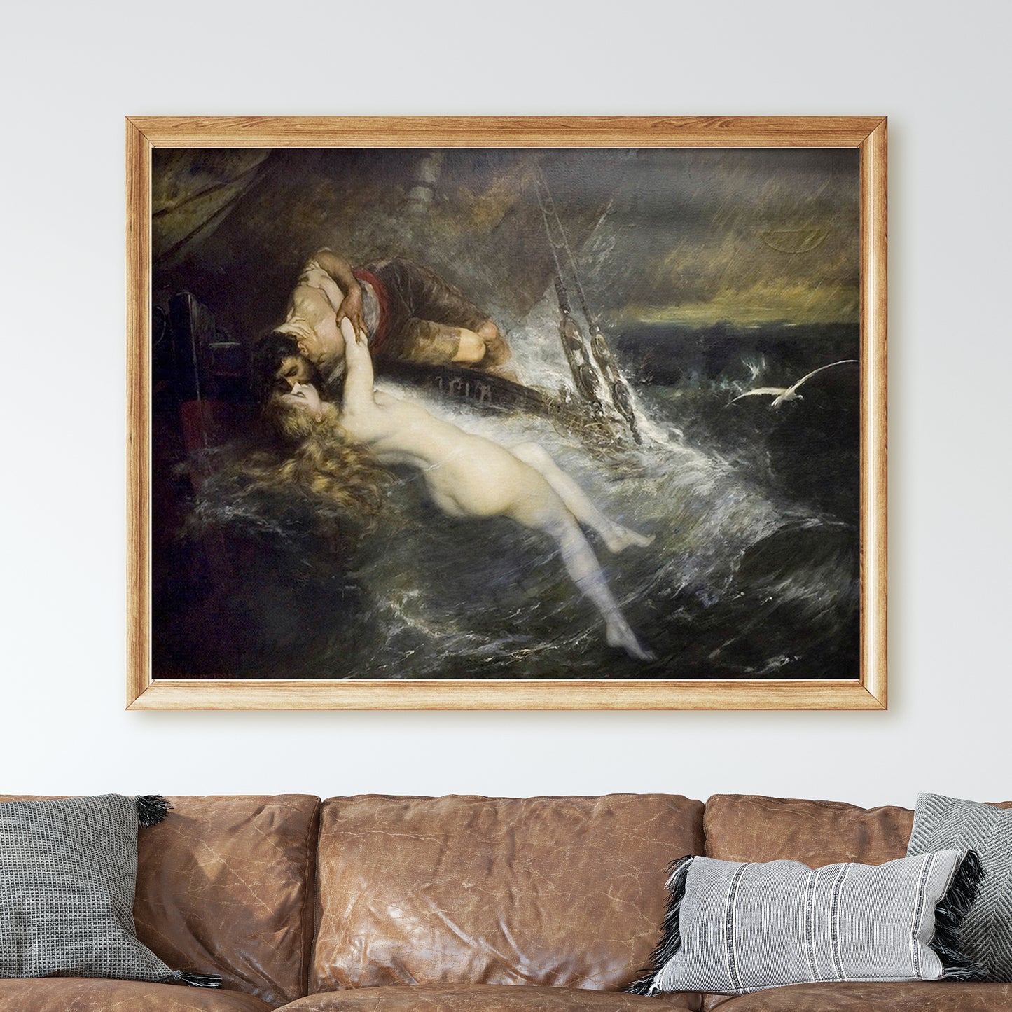 The Kiss of the Siren (1882) by Gustav Wertheimer