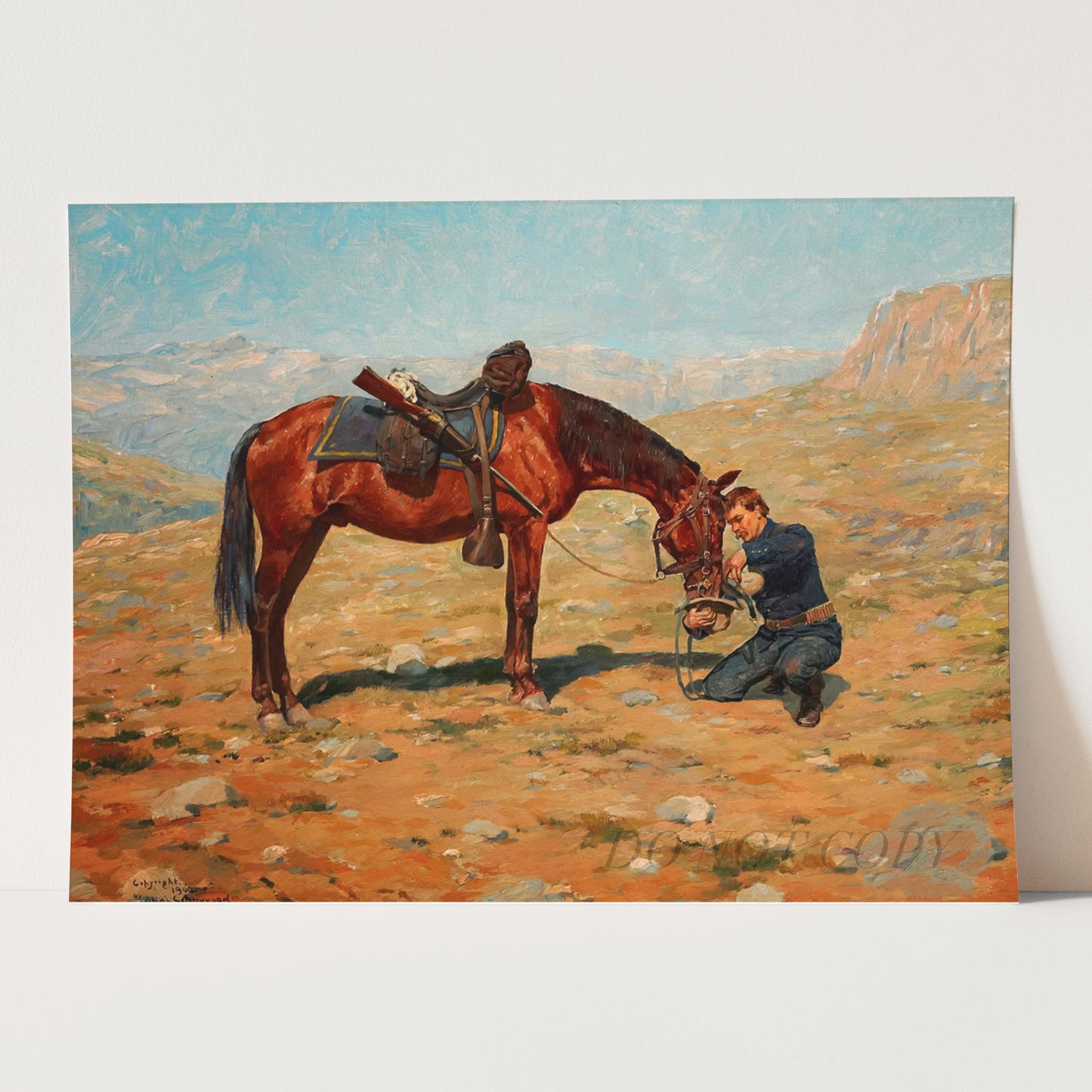 The Last Drop By Charles Schreyvogel