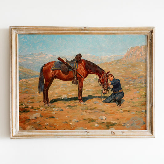 The Last Drop By Charles Schreyvogel