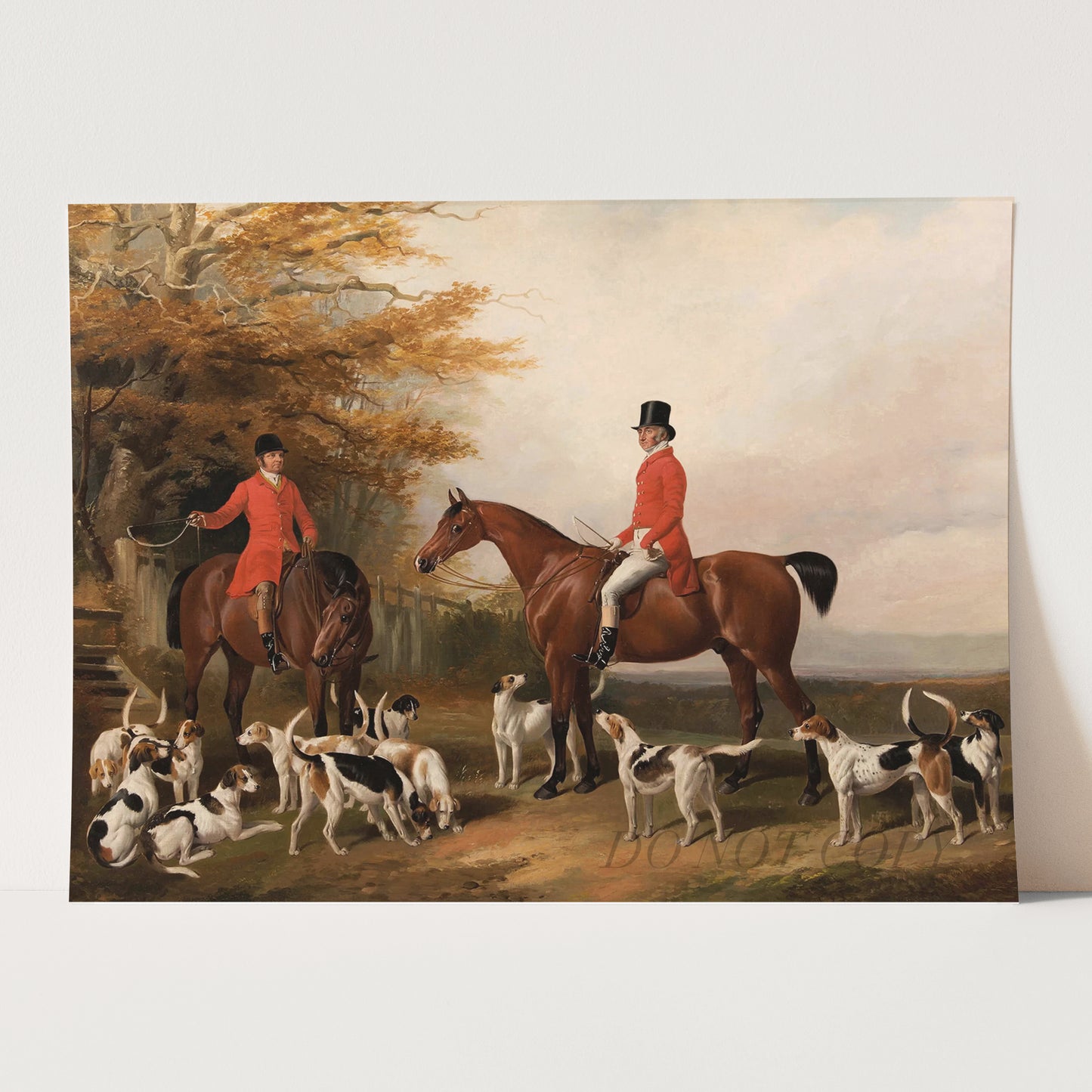 The Meeting Fox Hunt Scene by William Barraud