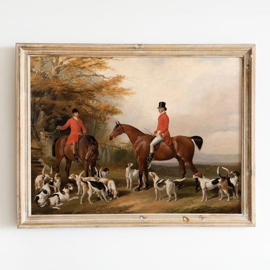 The Meeting Fox Hunt Scene by William Barraud