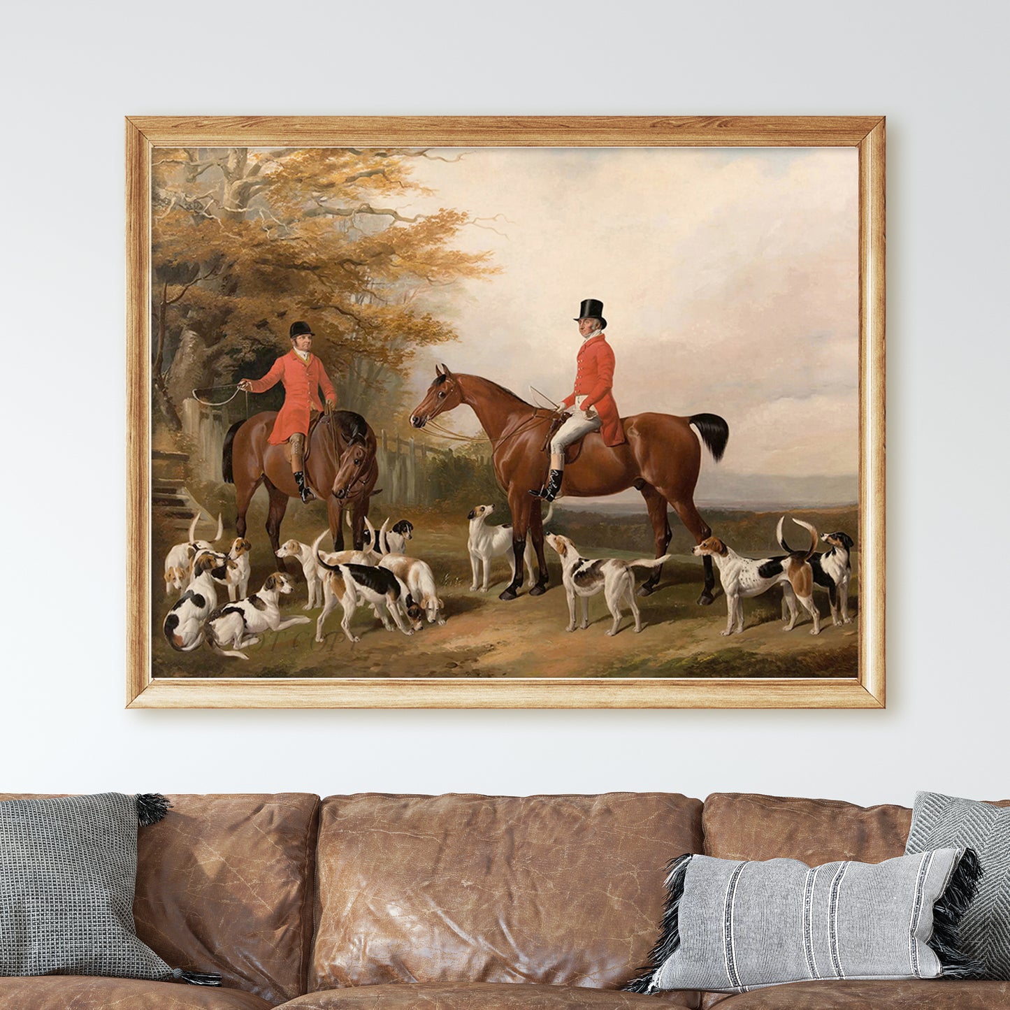 The Meeting Fox Hunt Scene by William Barraud