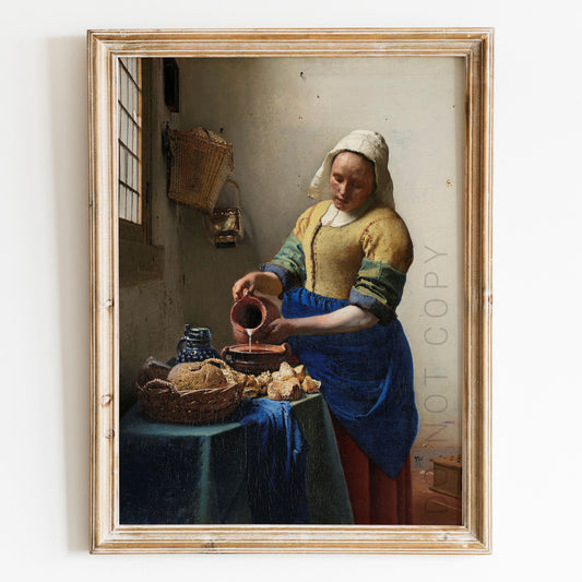 The Milkmaid by Johannes Vermeer