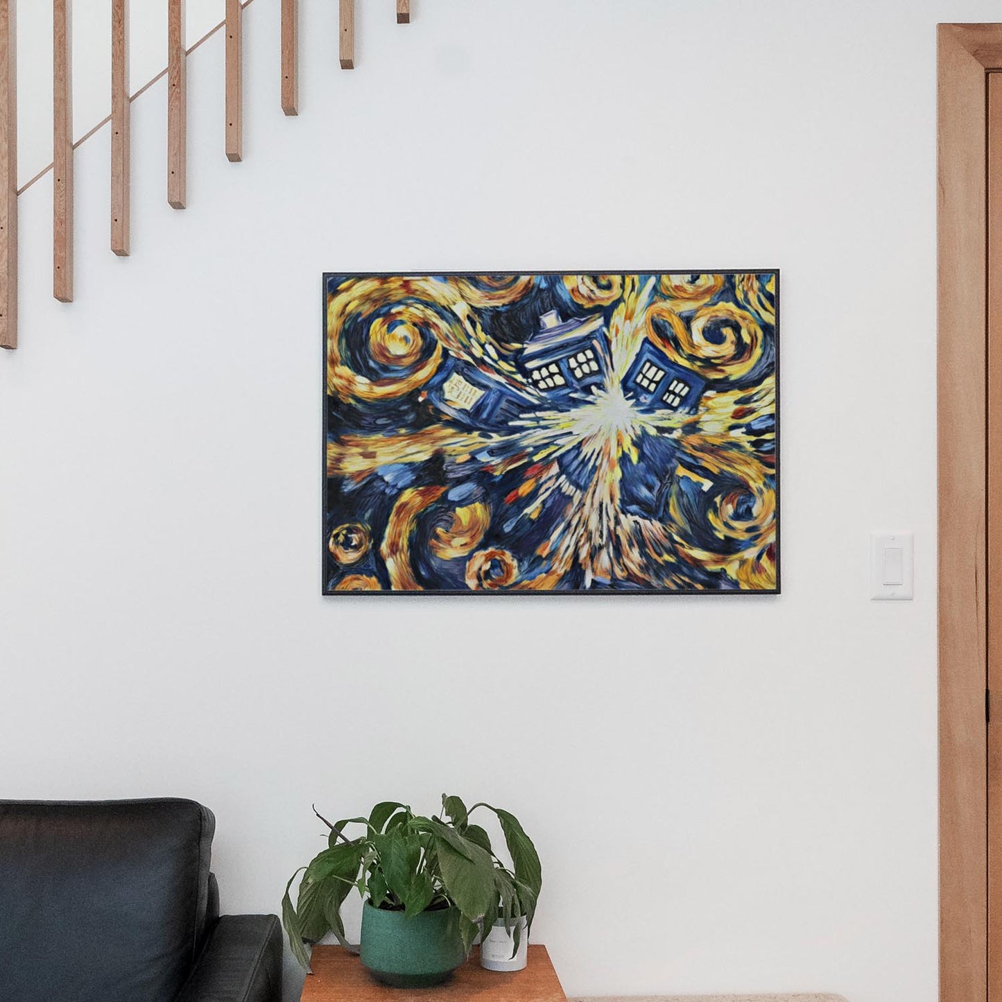 The Pandorica Opens Blue Box Exploding Tardis by Vincent Van Gogh