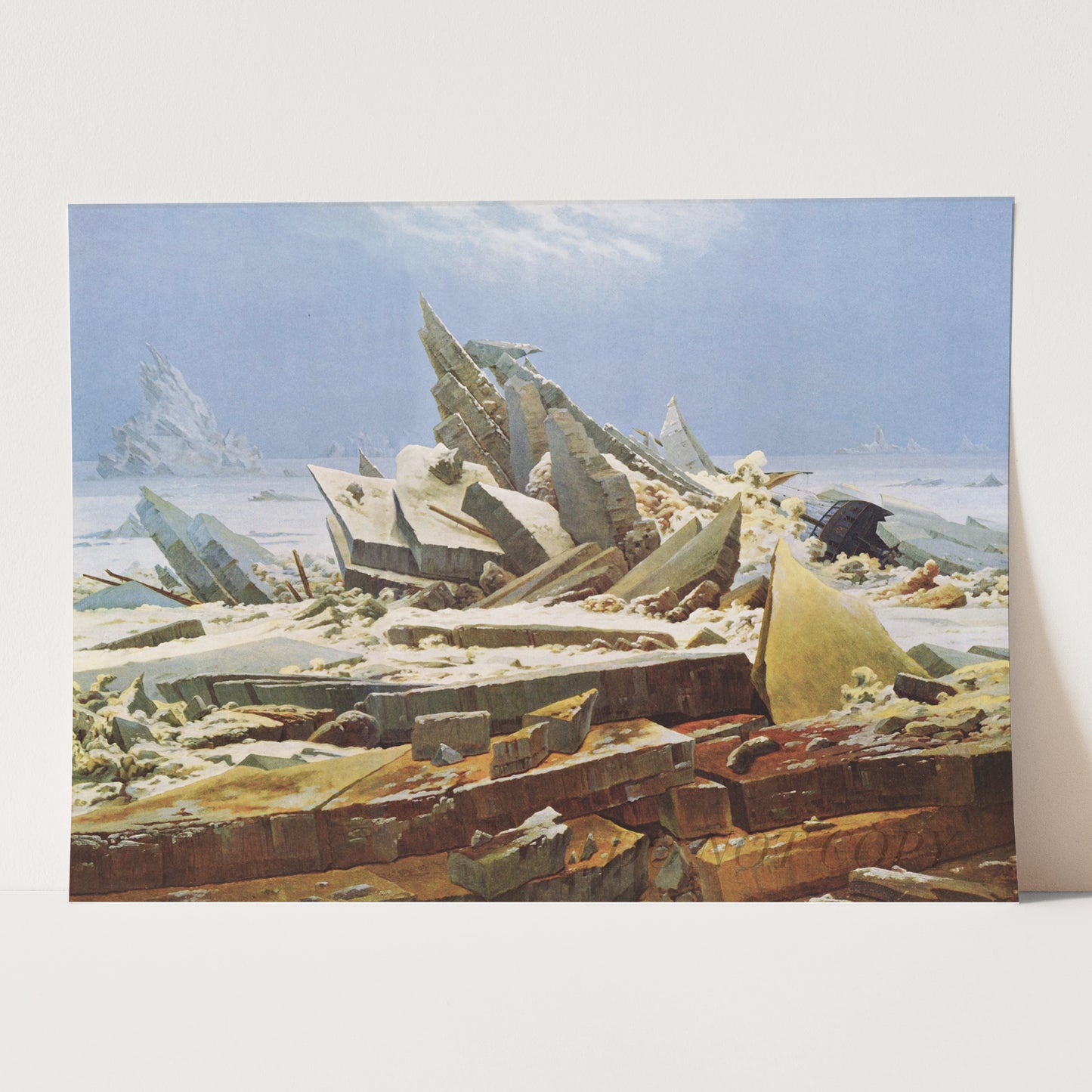 The Polar Sea (The Sea of Ice) by Caspar David Friedrich