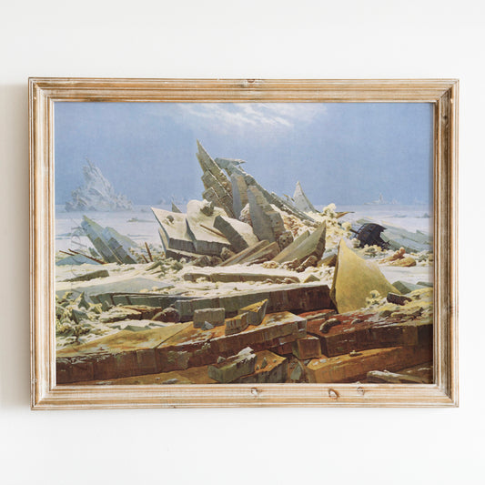 The Polar Sea (The Sea of Ice) by Caspar David Friedrich
