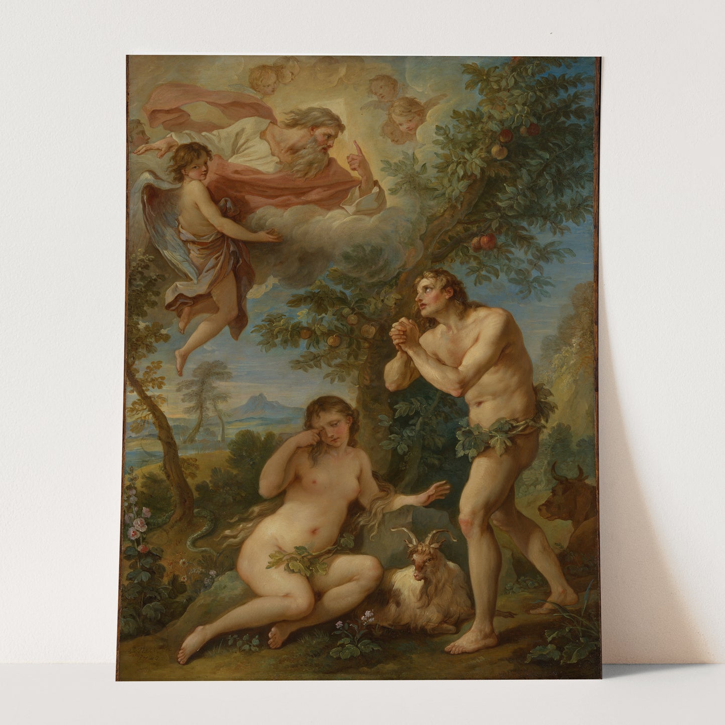 The Rebuke of Adam and Eve (1740) by Charles Joseph Natoire