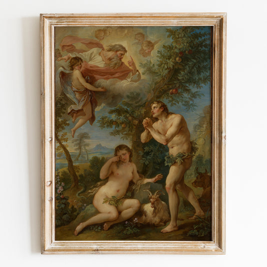 The Rebuke of Adam and Eve (1740) by Charles Joseph Natoire