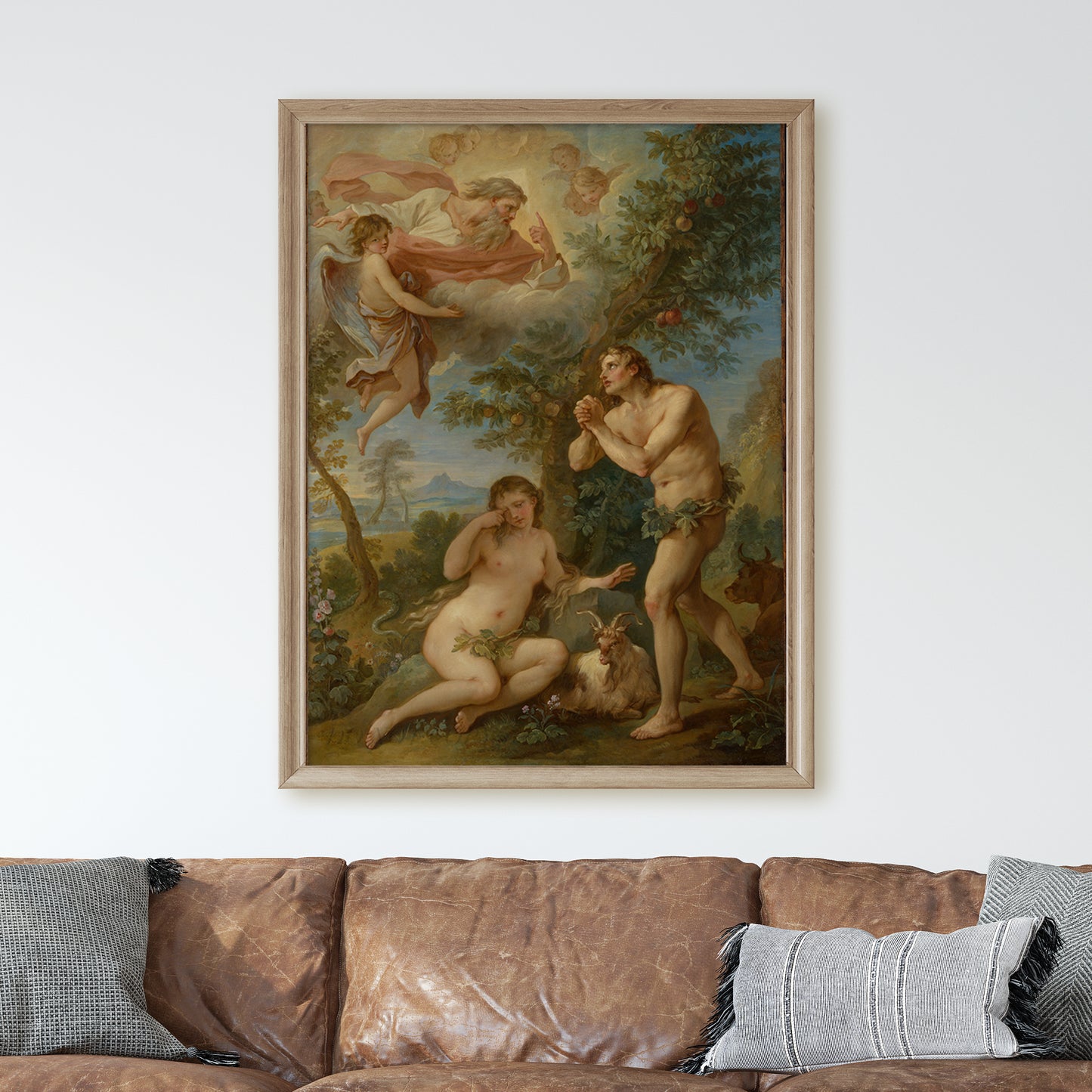 The Rebuke of Adam and Eve (1740) by Charles Joseph Natoire