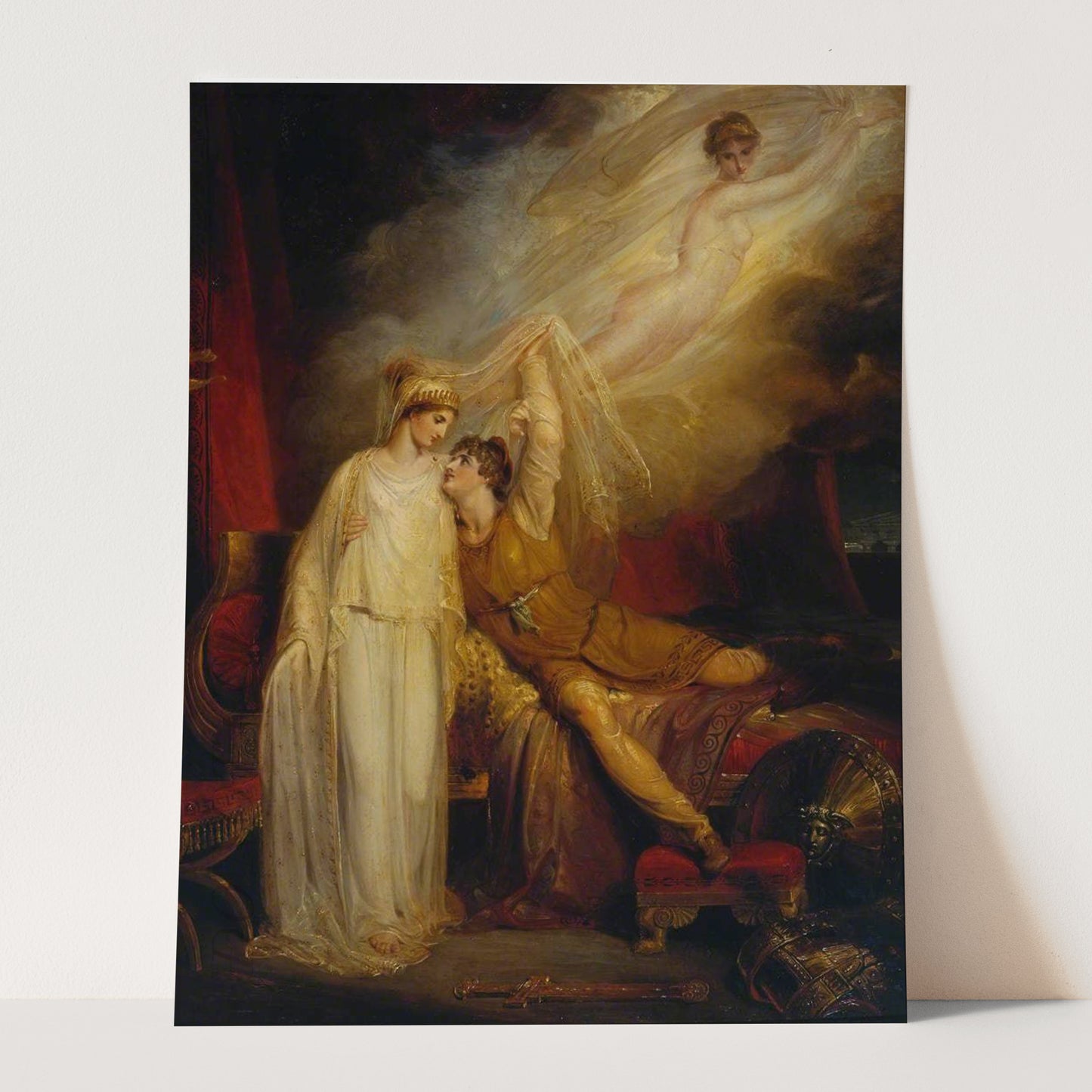 The Reconciliation of Helen and Paris after His Defeat by Menelaus (1805) by Richard Westall