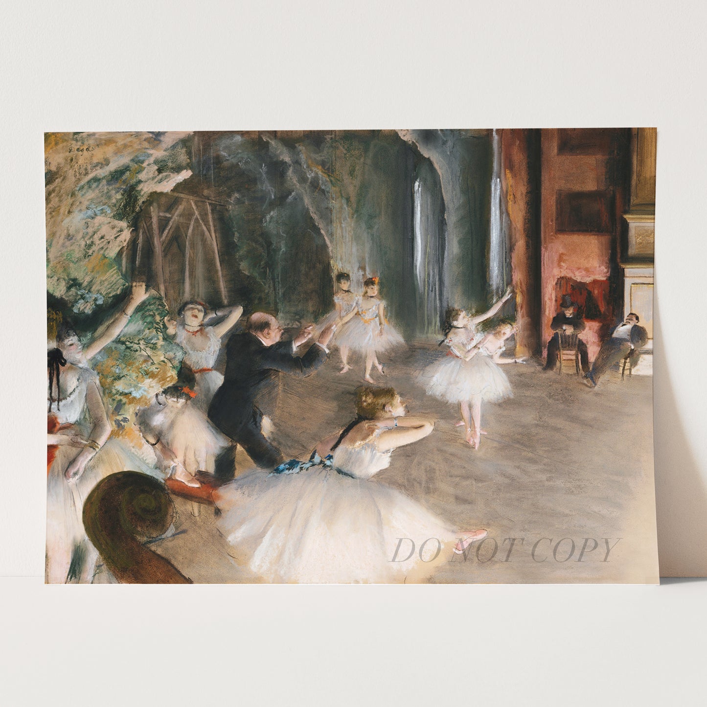 The Rehearsal Onstage (1874) by Edgar Degas