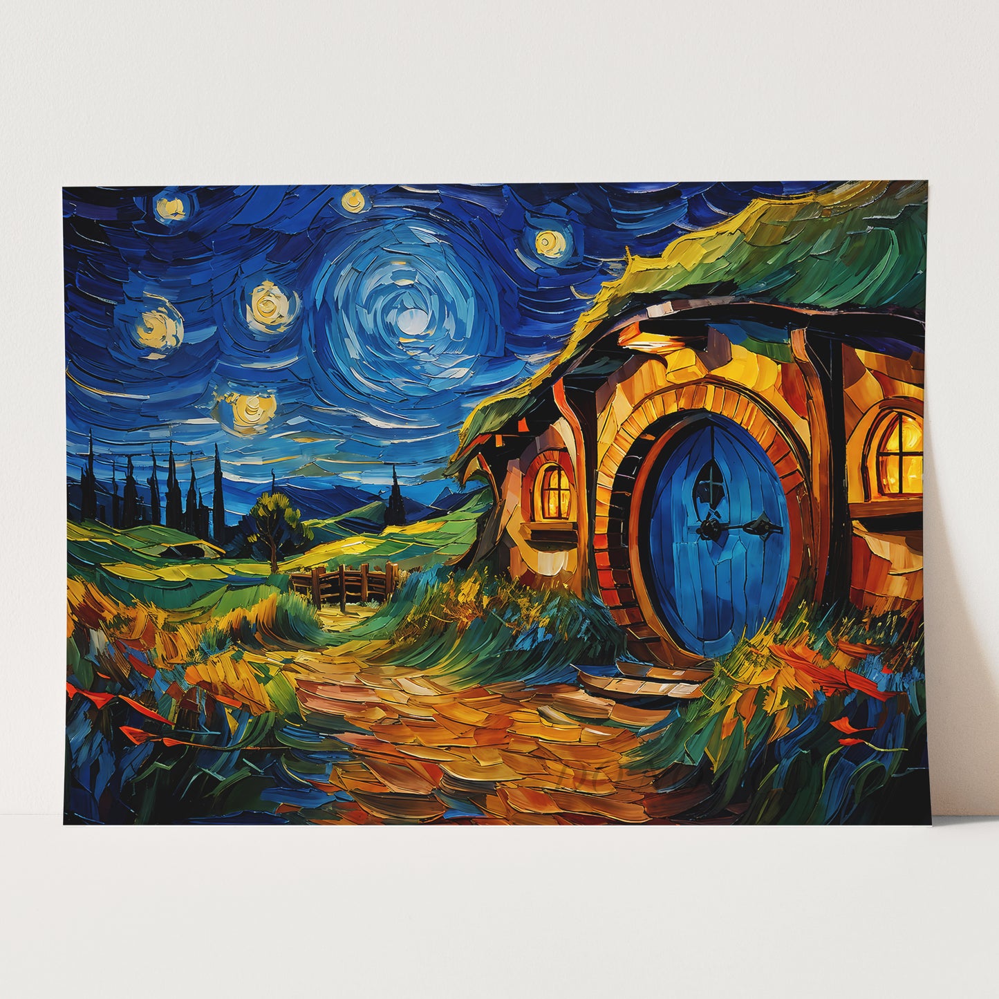 The Shire as Van Gogh Starry Night