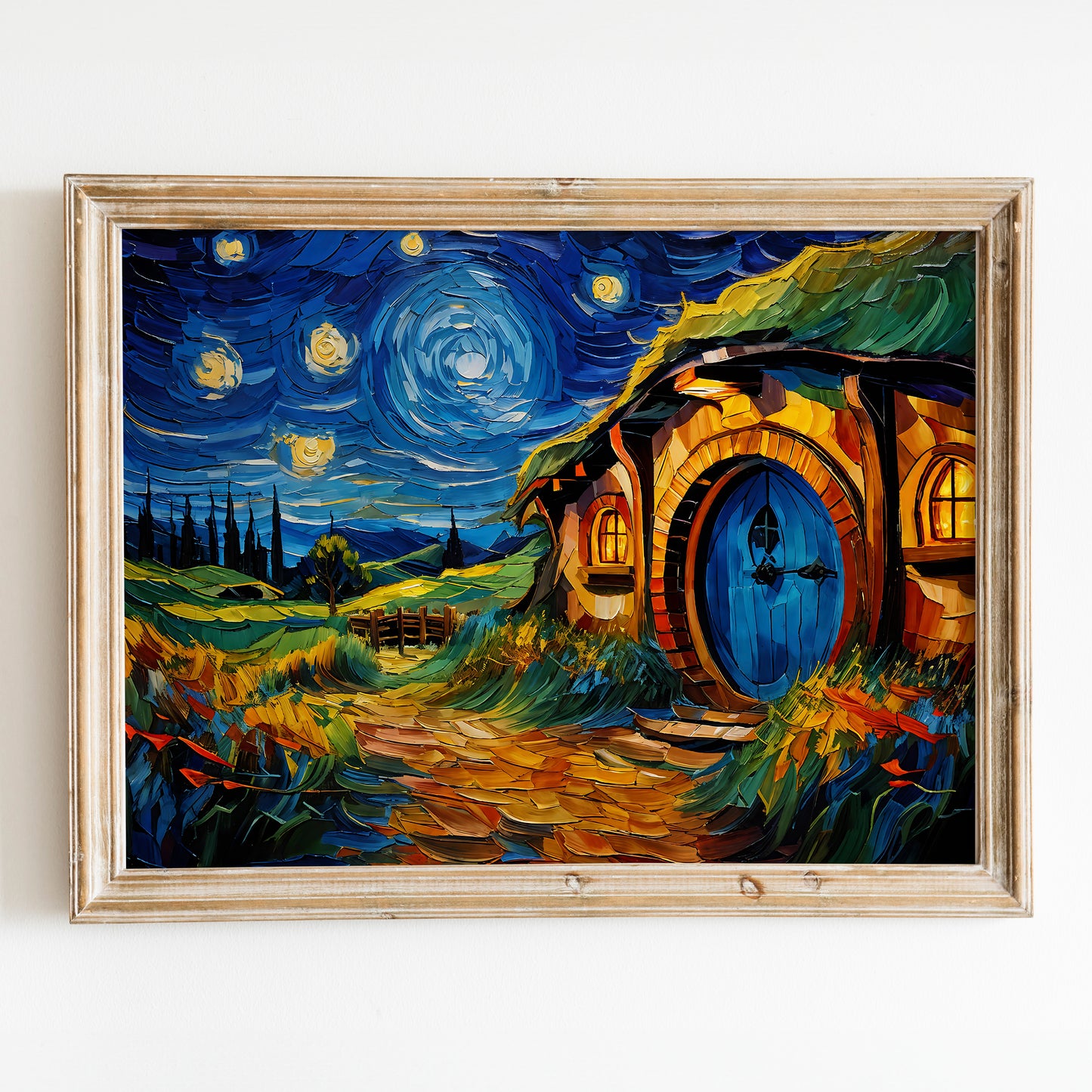 The Shire as Van Gogh Starry Night