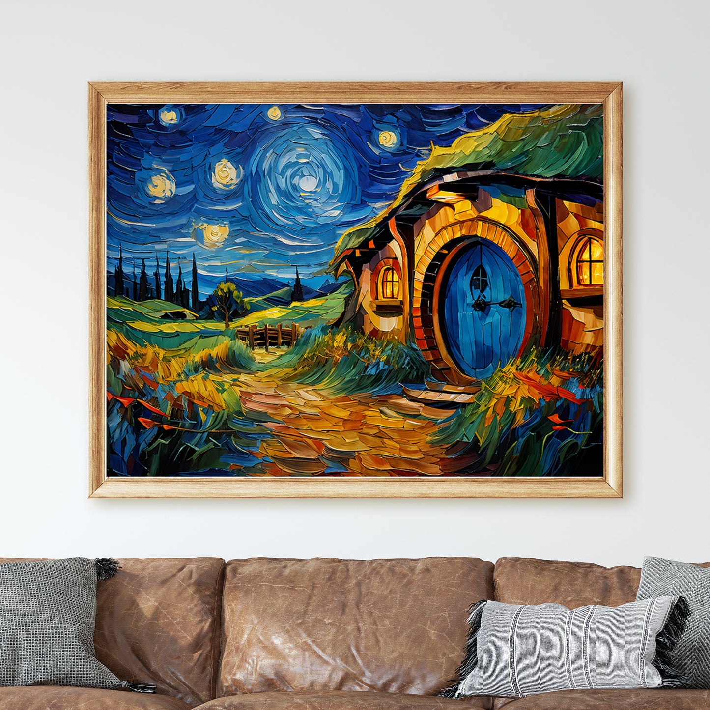 The Shire as Van Gogh Starry Night