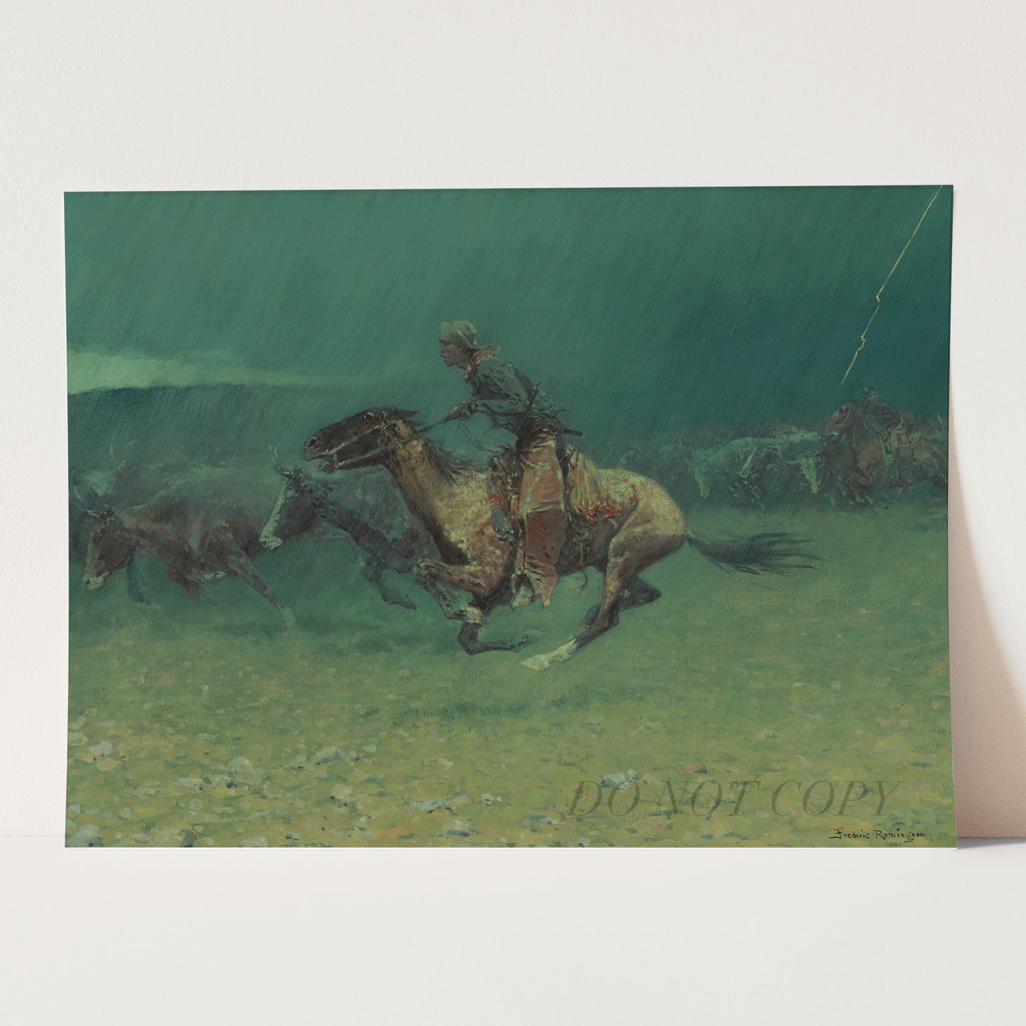 The Stampede by Frederic Remington