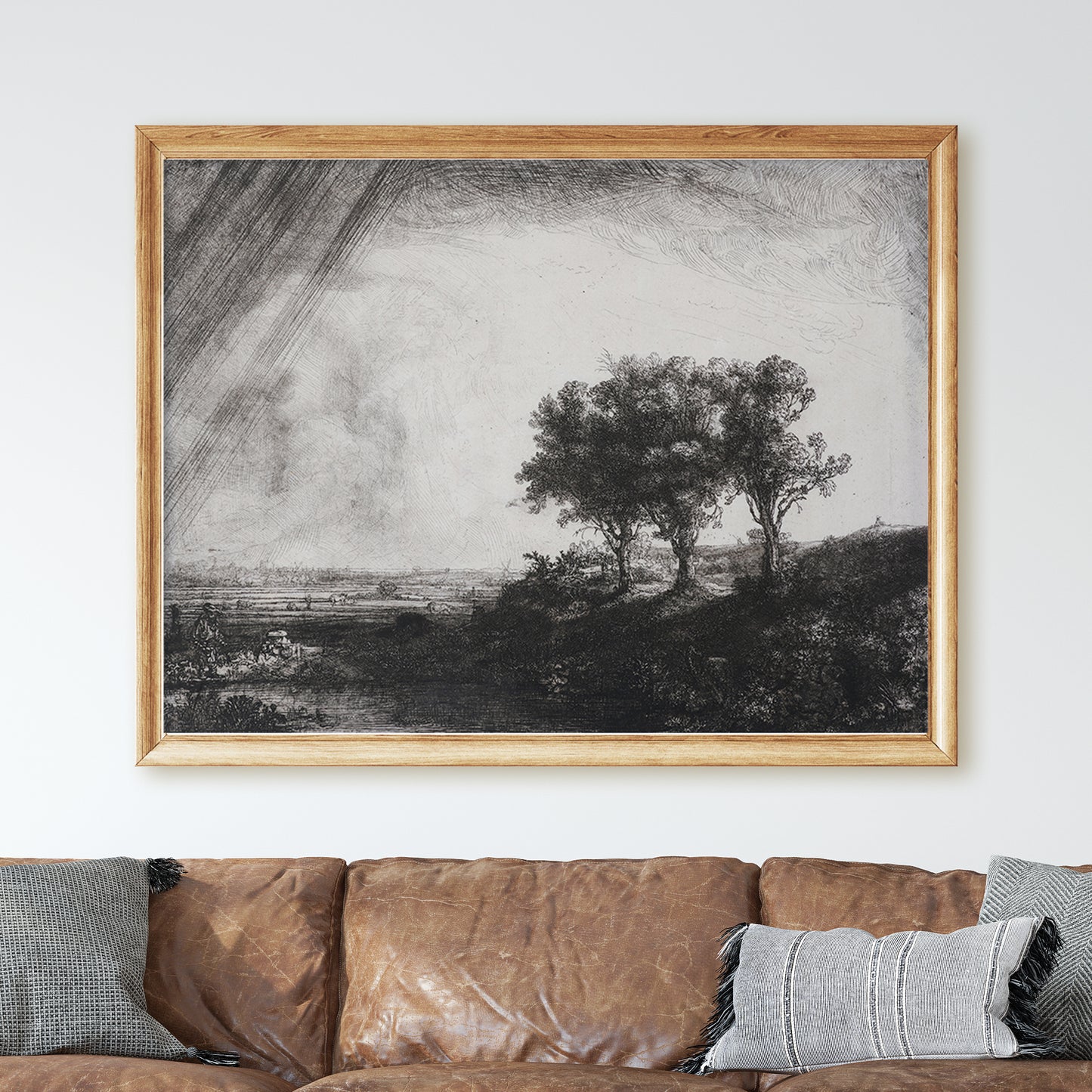 The Three Trees by Rembrandt