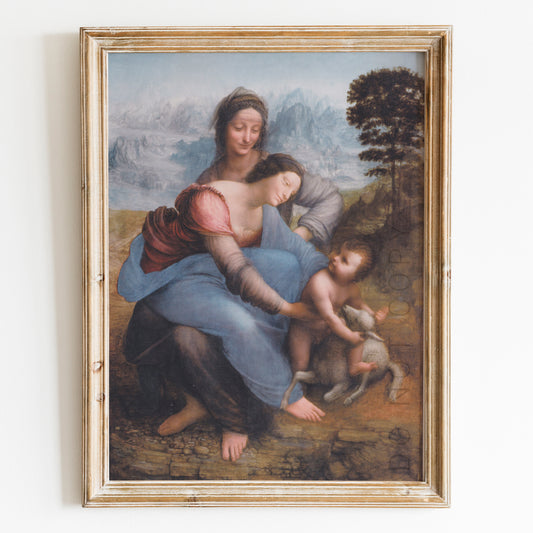 The Virgin and Child with Saint Anne by Leonardo da Vinci