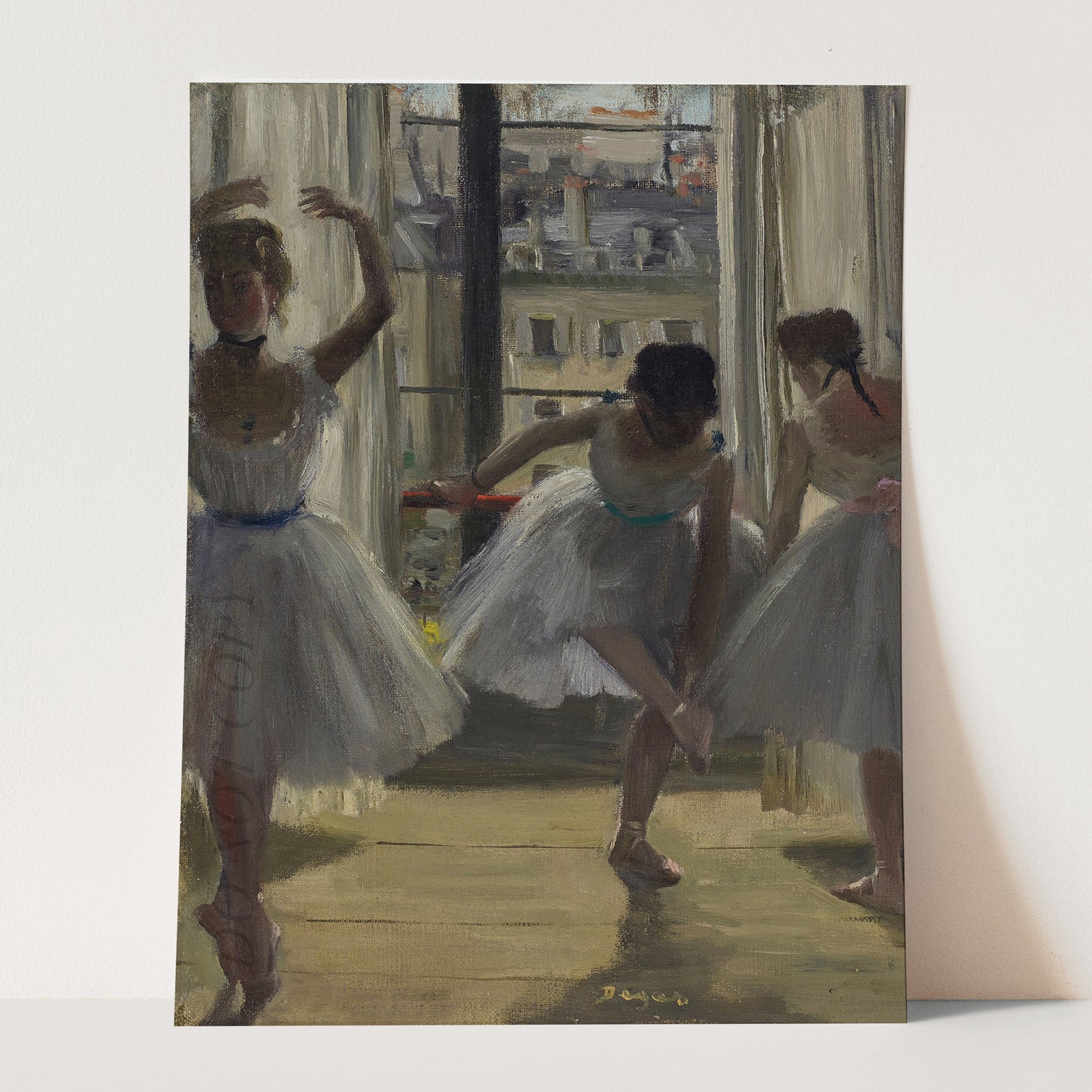 Three Dancers in an Exercise Hall by Edgar Degas