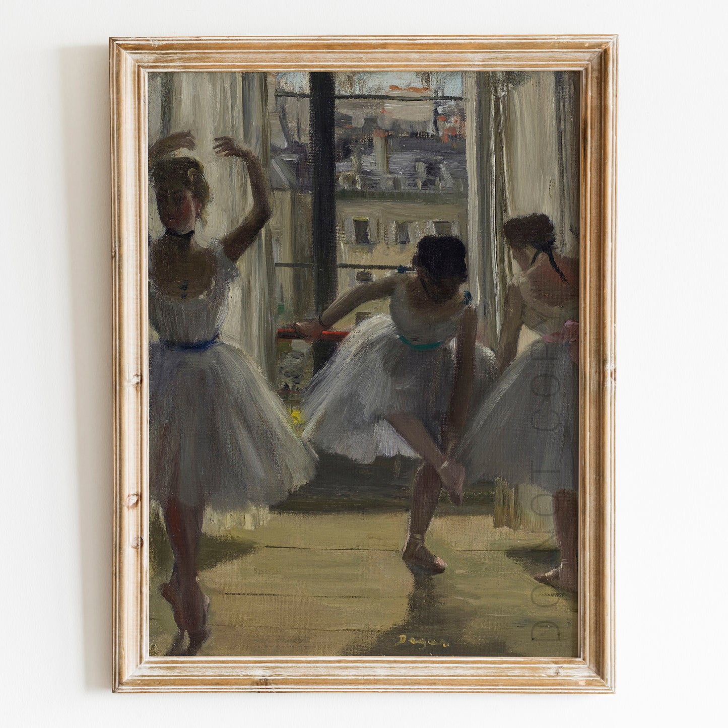 Three Dancers in an Exercise Hall by Edgar Degas