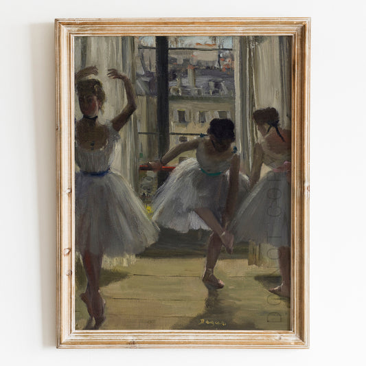 Three Dancers in an Exercise Hall by Edgar Degas