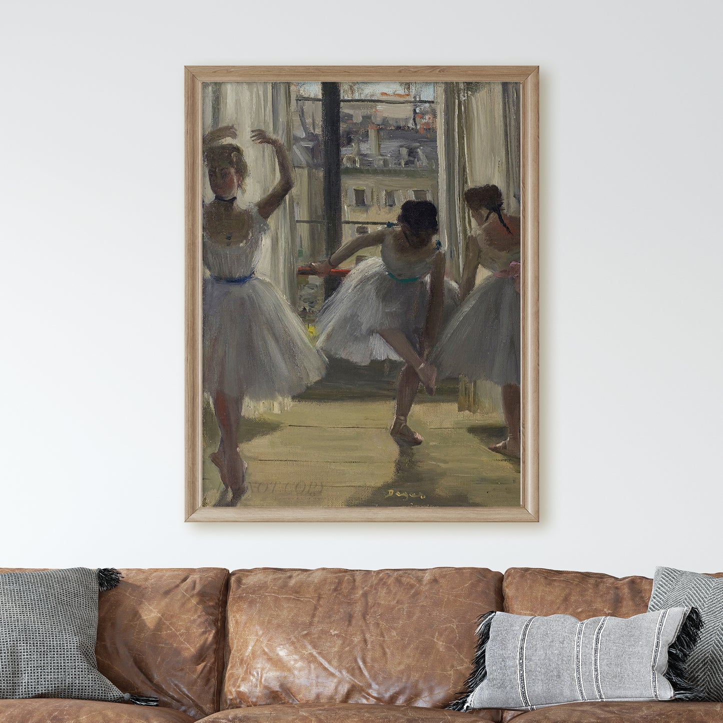 Three Dancers in an Exercise Hall by Edgar Degas