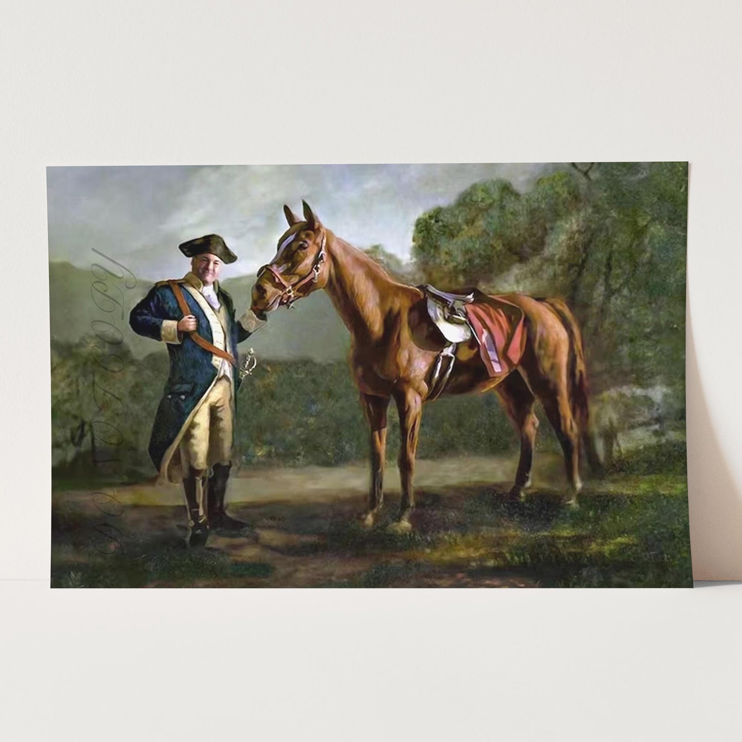 Pie O My Painting in The Sopranos: Tony with Pie-O-My Horse "Napoleon Style"
