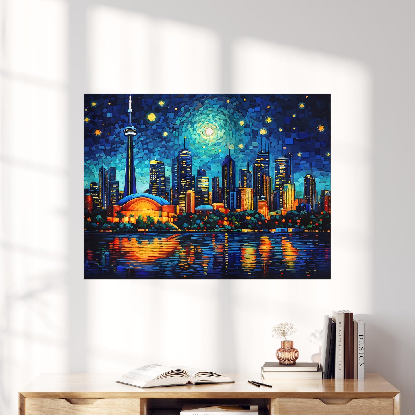 Toronto Skyline as Van Gogh Starry Night
