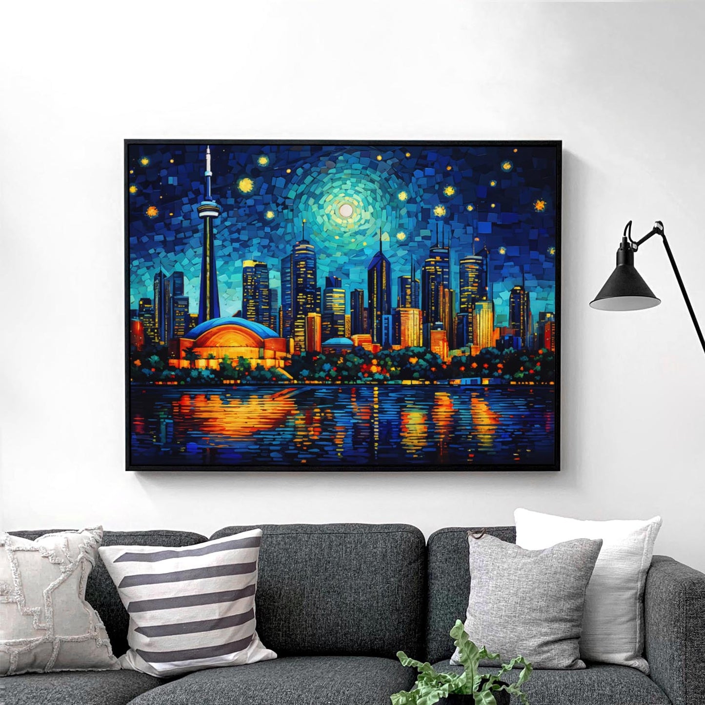 Toronto Skyline as Van Gogh Starry Night