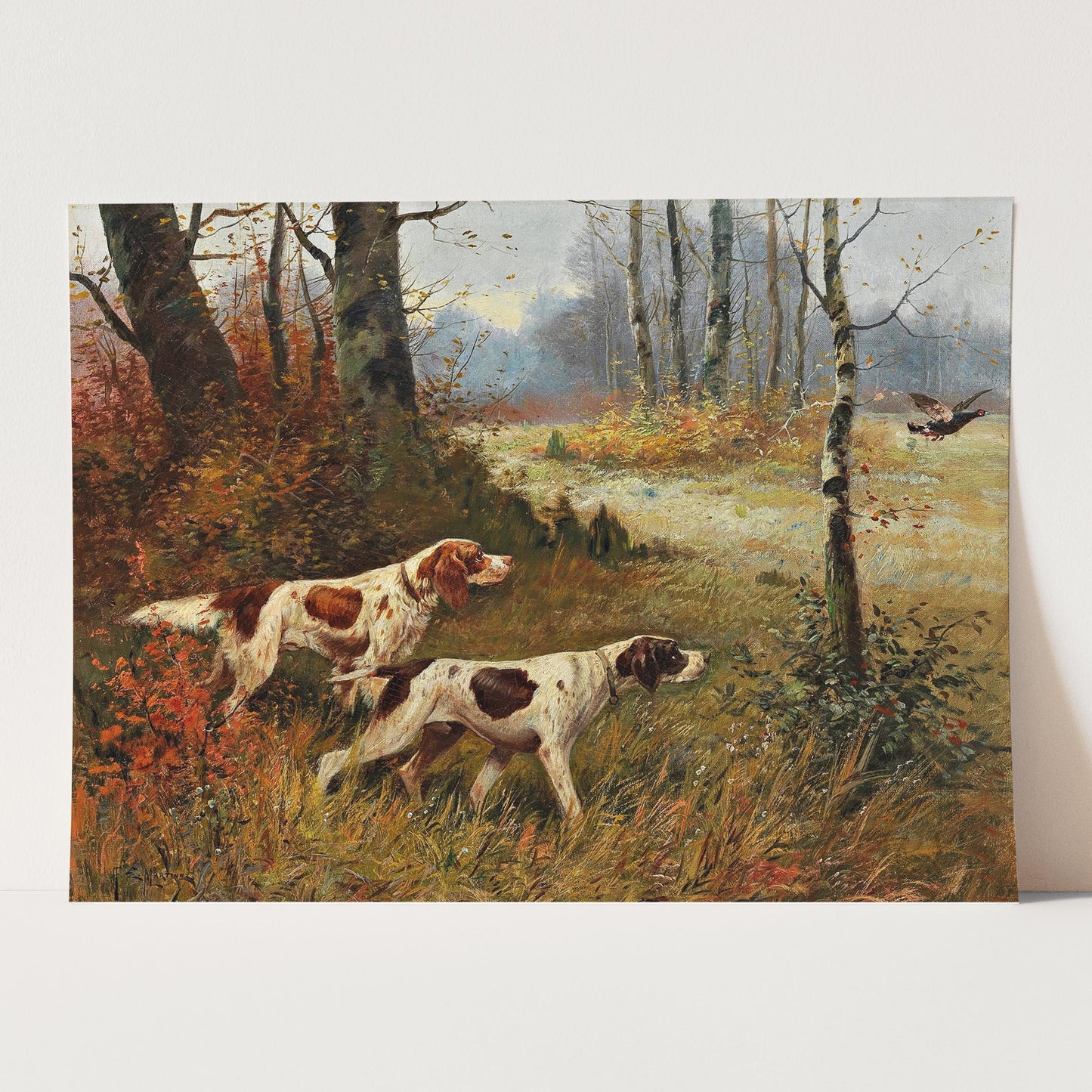 Two English Pointer Dogs