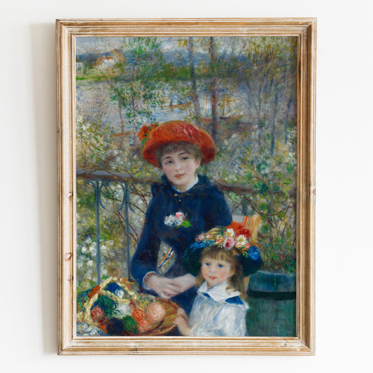 Two Sisters (On the Terrace) (1881) by Renoir