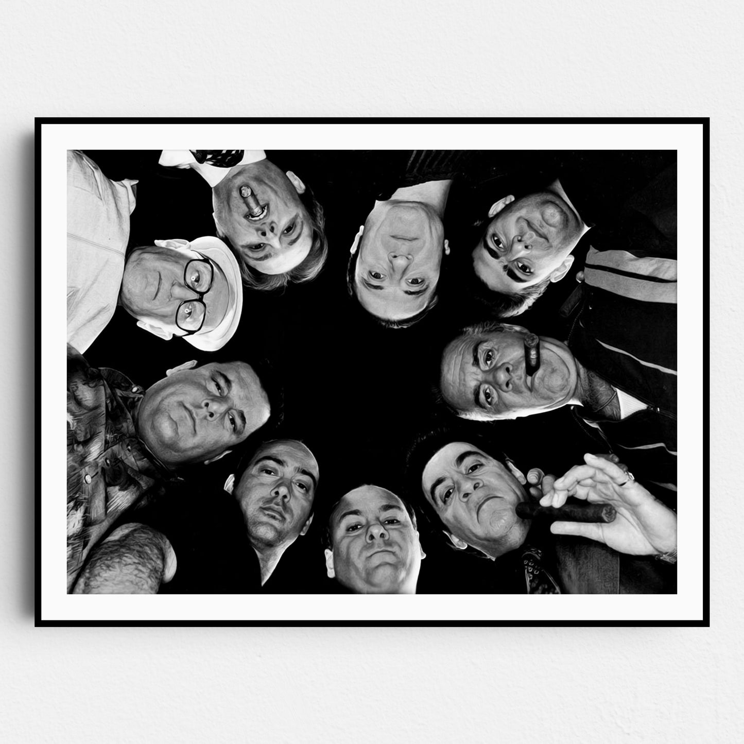 The Sopranos Gang Black & White