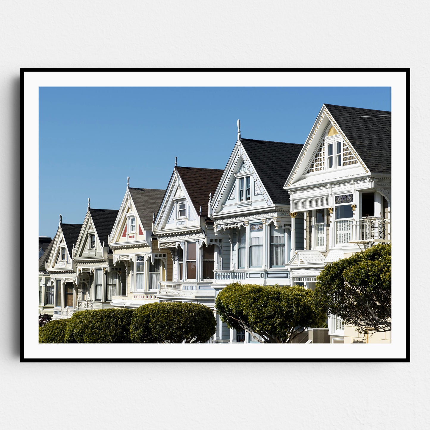 Painted Ladies Row of Victorian Houses San Francisco