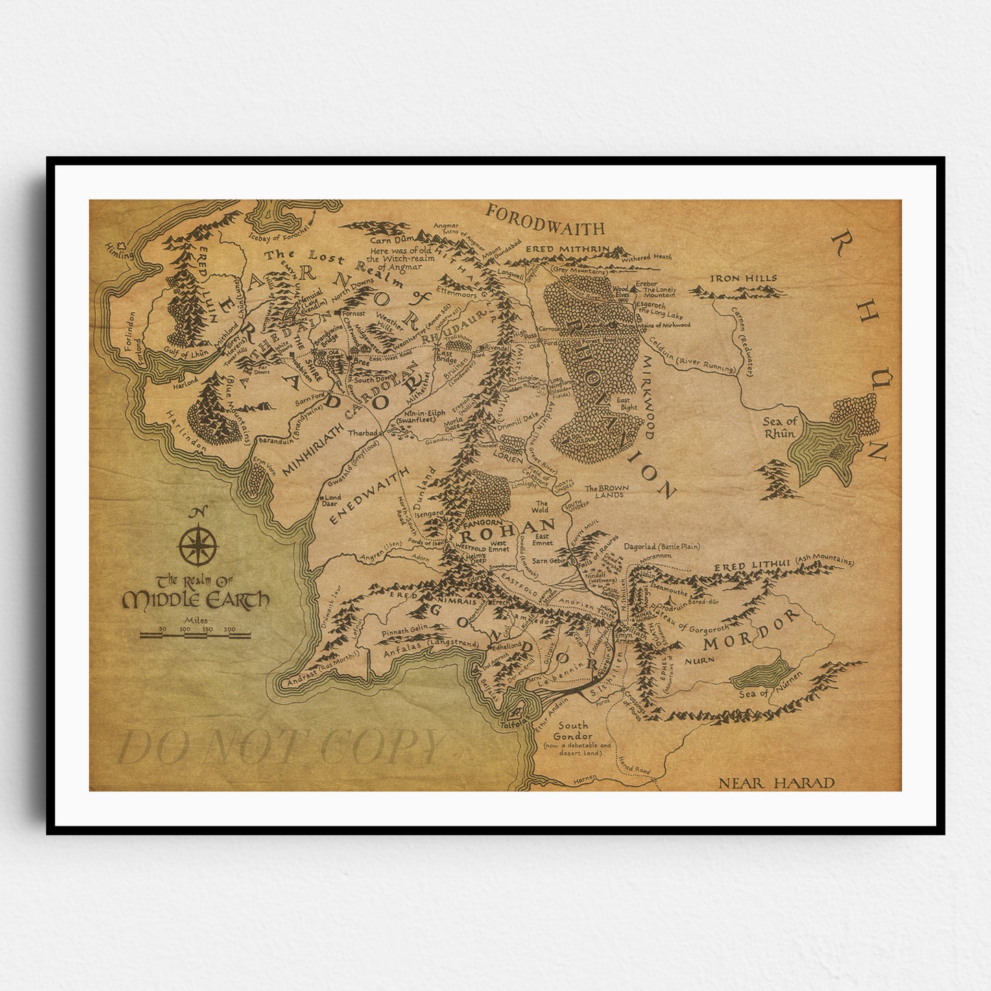 The Lord Of The Rings: Map of Middle Earth