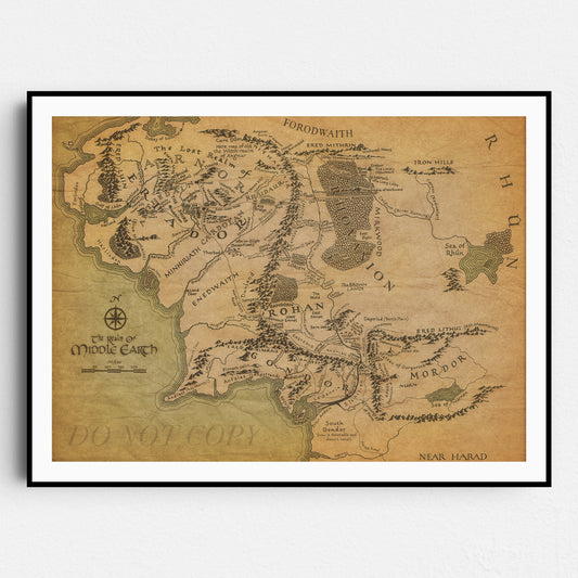 The Lord Of The Rings: Map of Middle Earth