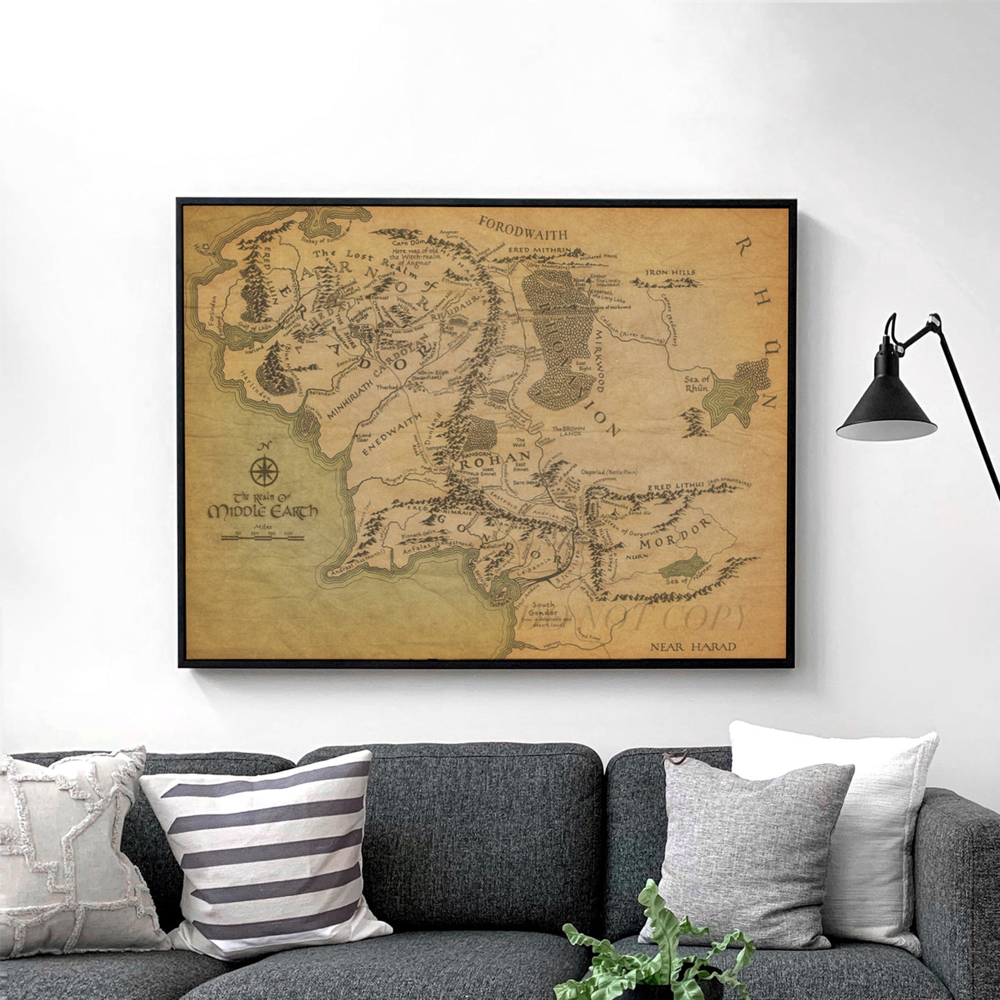 The Lord Of The Rings: Map of Middle Earth
