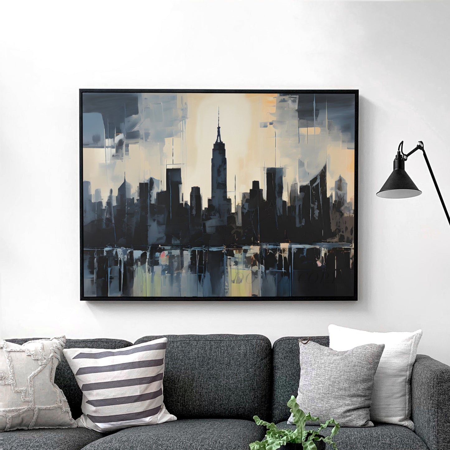 Primitivist Manhattan Skyline