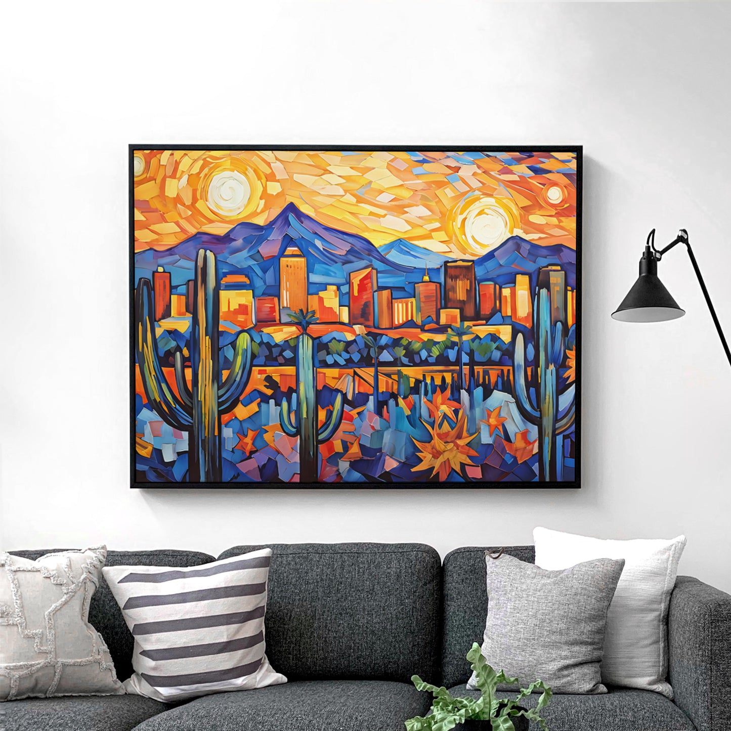 Phoenix Arizona Skyline Van Gogh