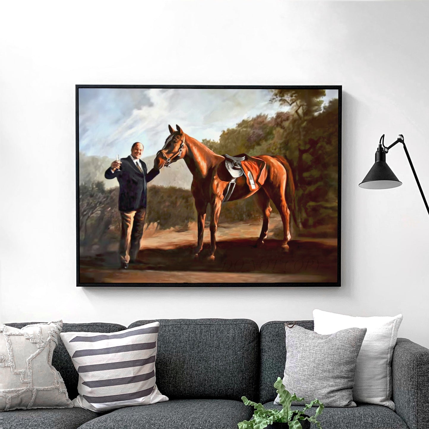 Pie O My Painting in The Sopranos: Tony with Pie-O-My Horse