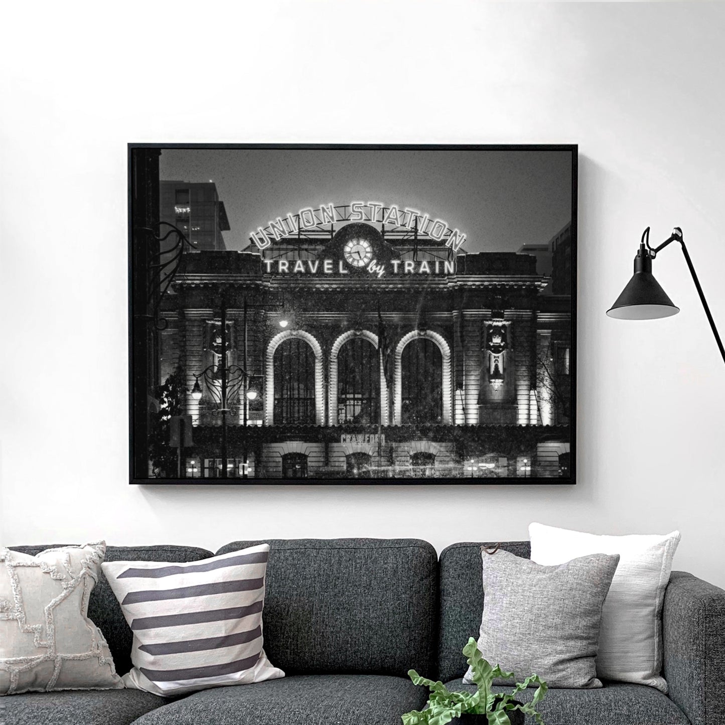 Union Station - Denver - Black & White