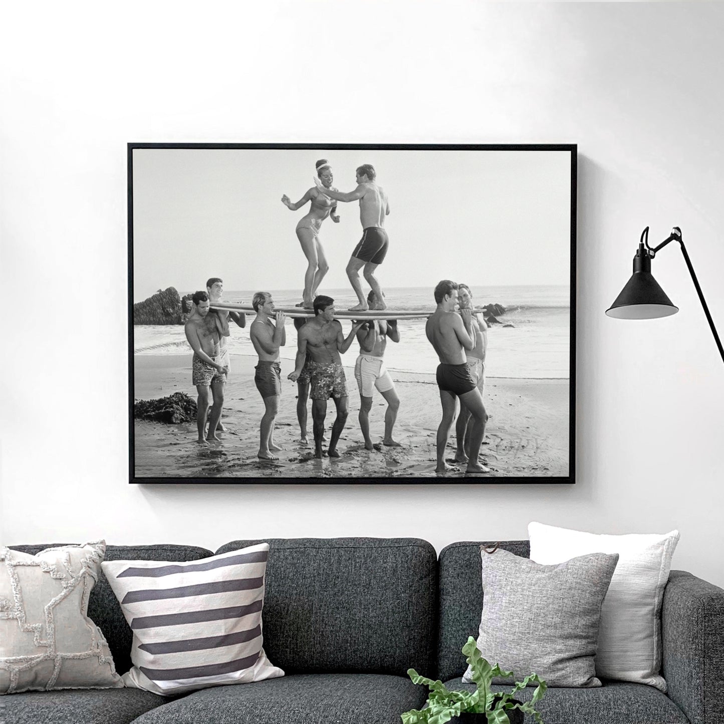 Surfers Beach Party Retro Photo 1950s 1960s