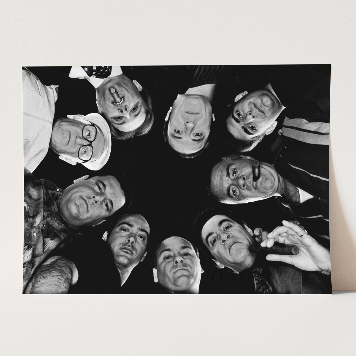 The Sopranos Gang Black & White