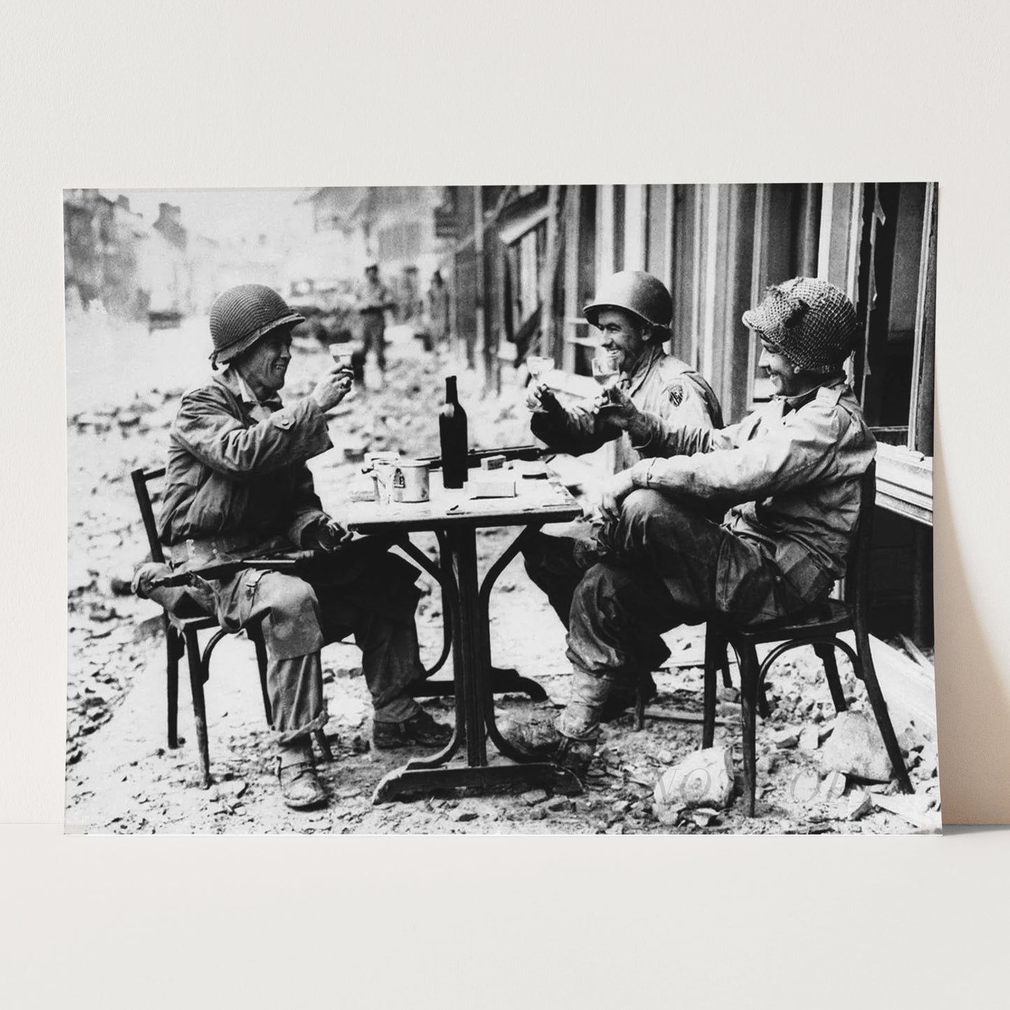 Soldiers Drinking Champagne, World War Two
