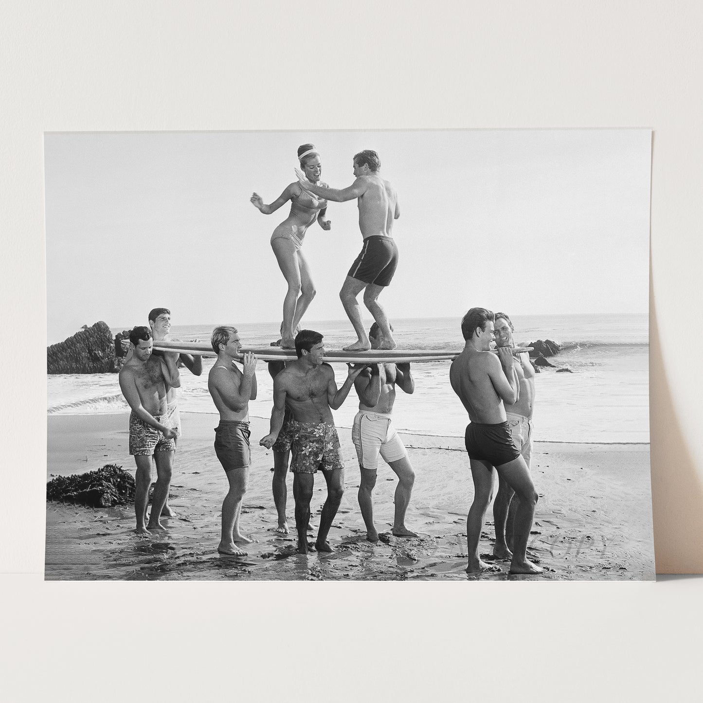Surfers Beach Party Retro Photo 1950s 1960s