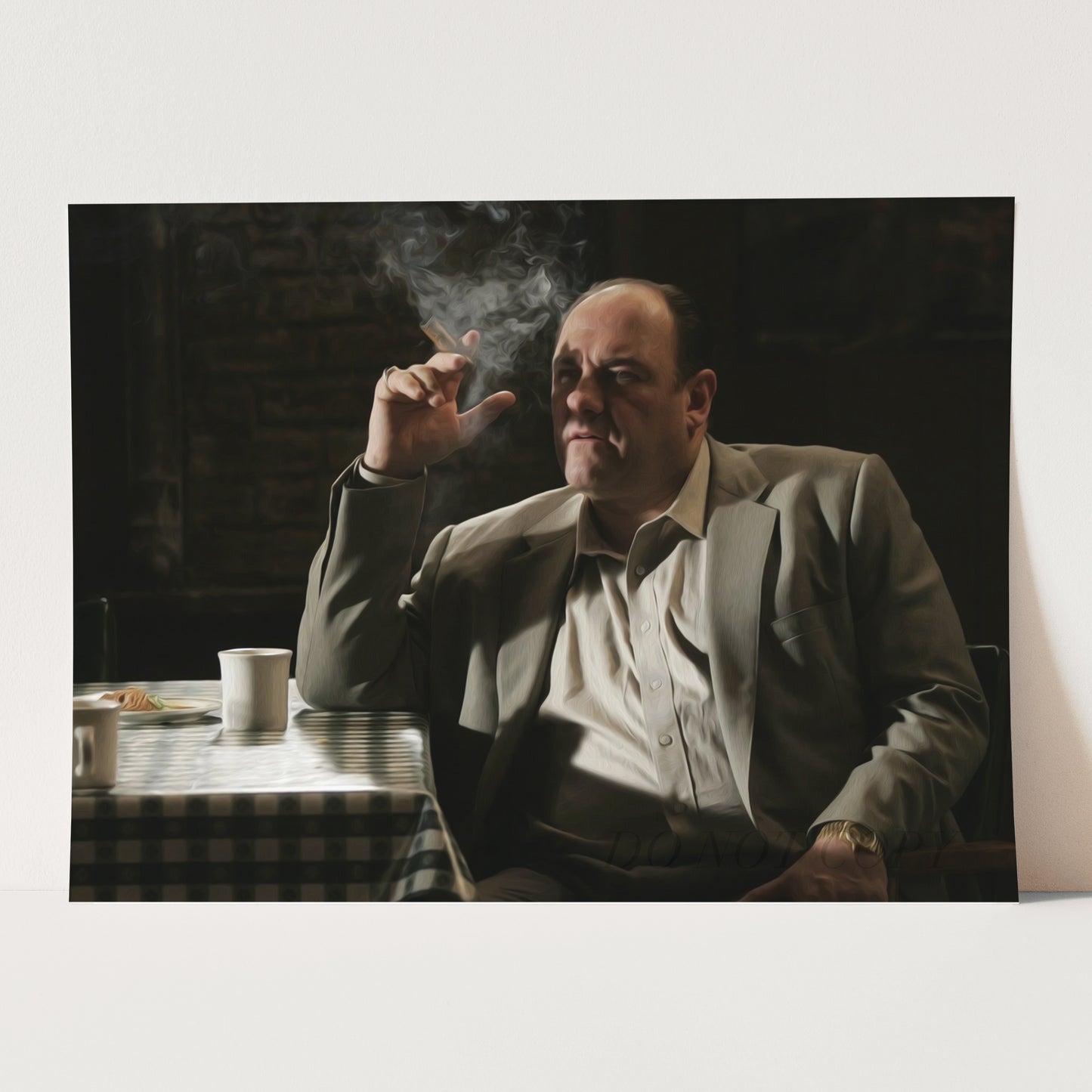 The Sopranos - Tony Soprano Smoking A Cigar