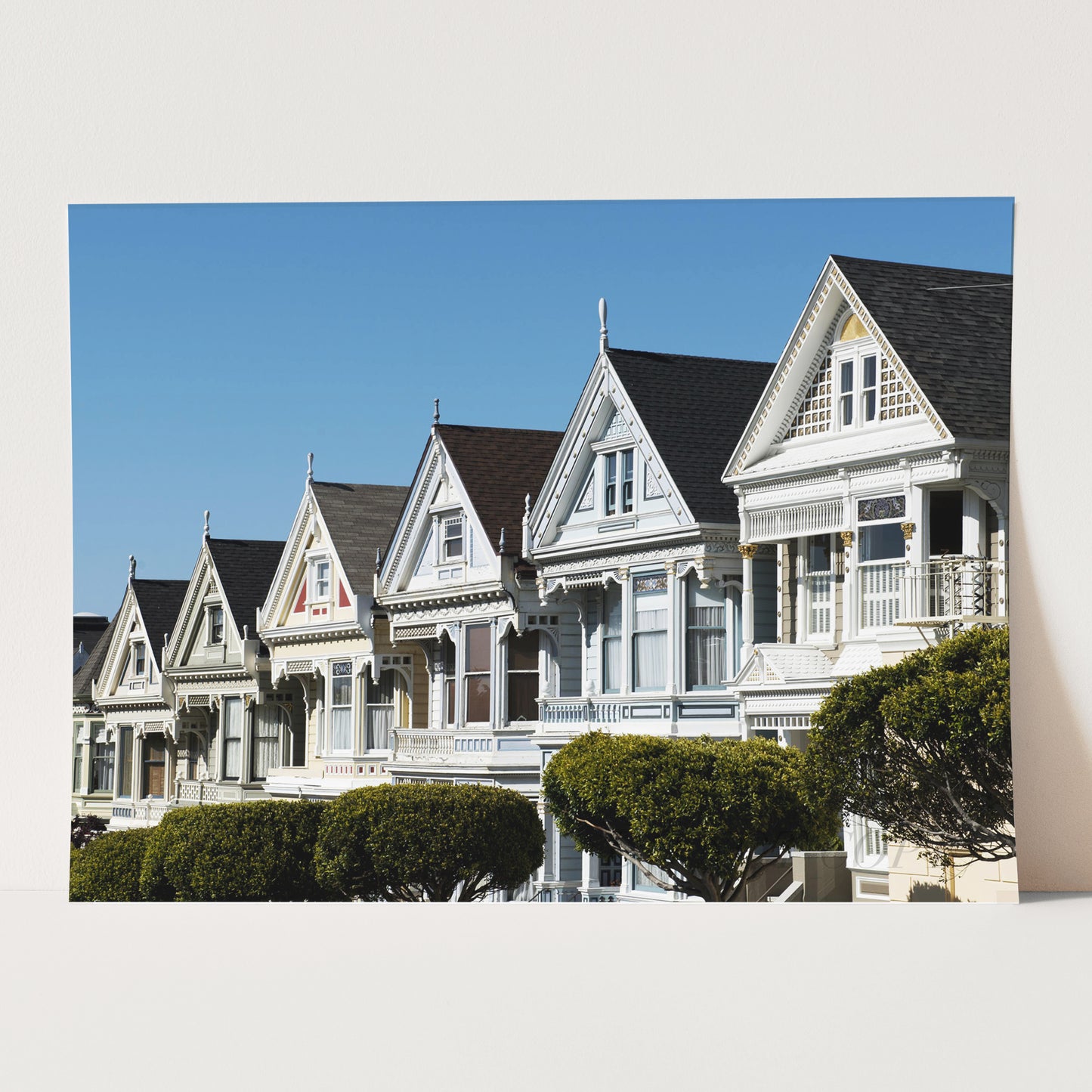 Painted Ladies Row of Victorian Houses San Francisco